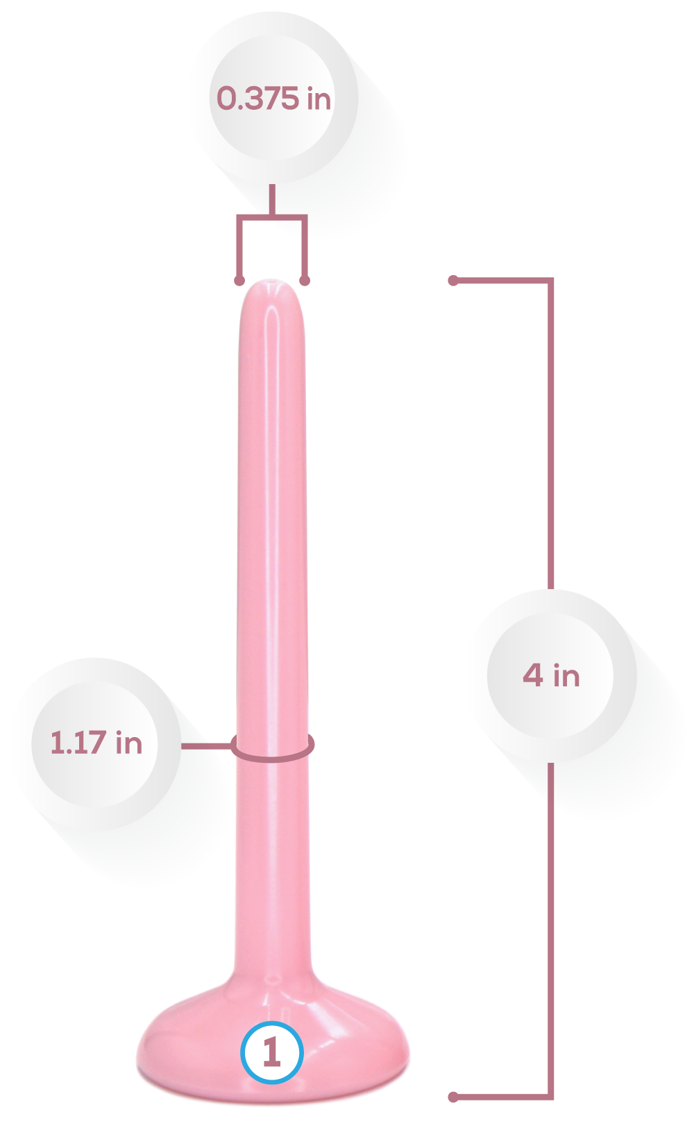 Small VuVa Smooth Vaginal Set  Vuvatech   