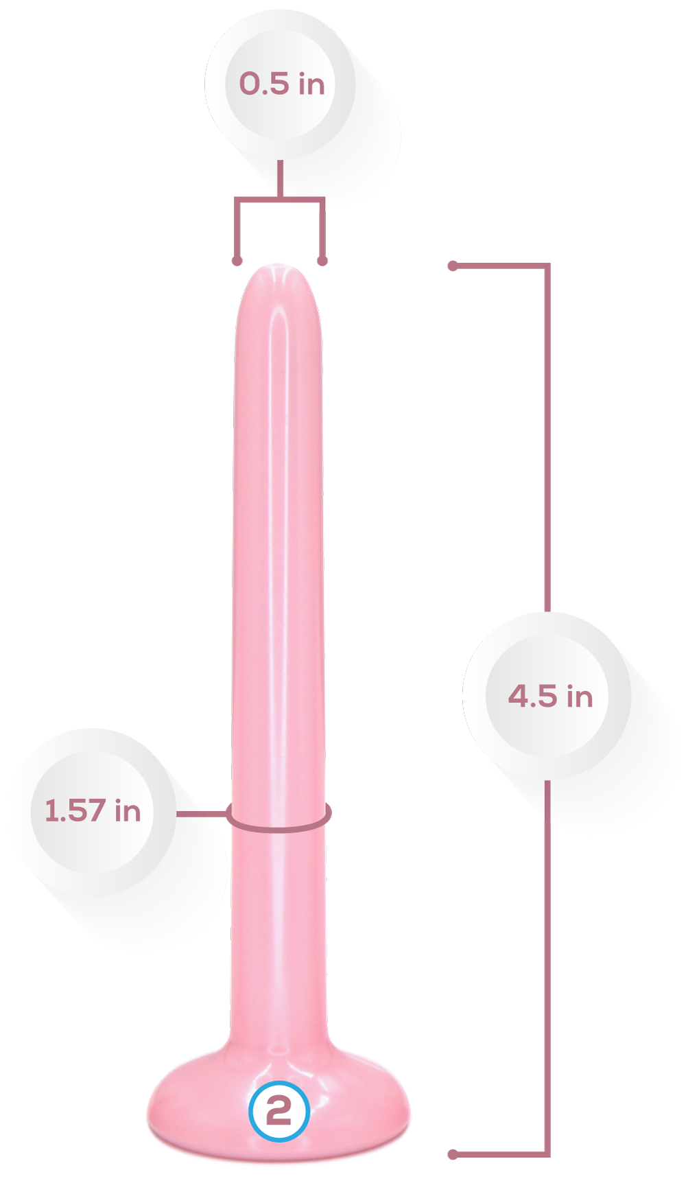 Size 2 & 3 Neodymium Magnetic Vaginal Combo Set  Vuvatech   