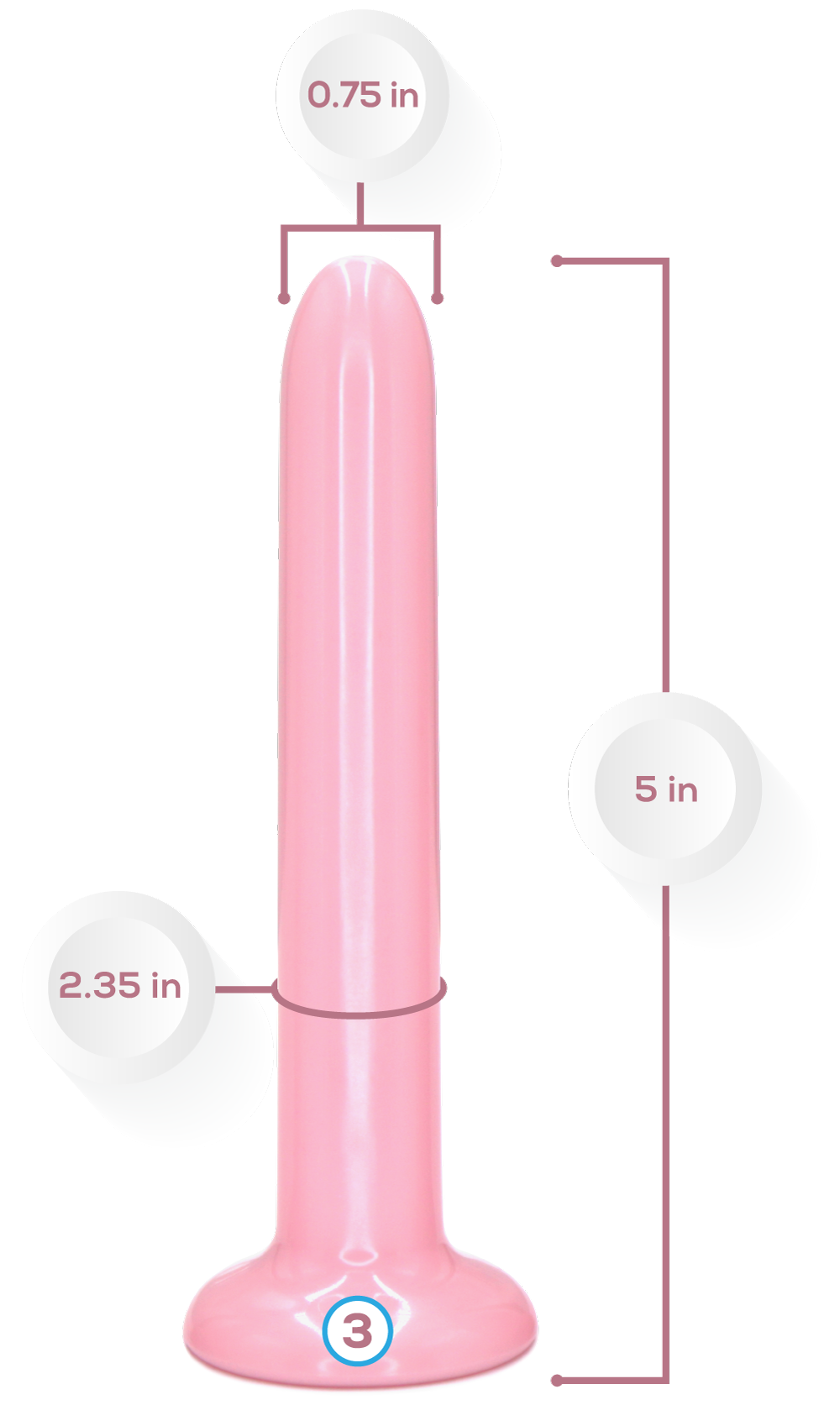 Size 3 & 4 Neodymium Magnetic Vaginal Combo Set  Vuvatech   