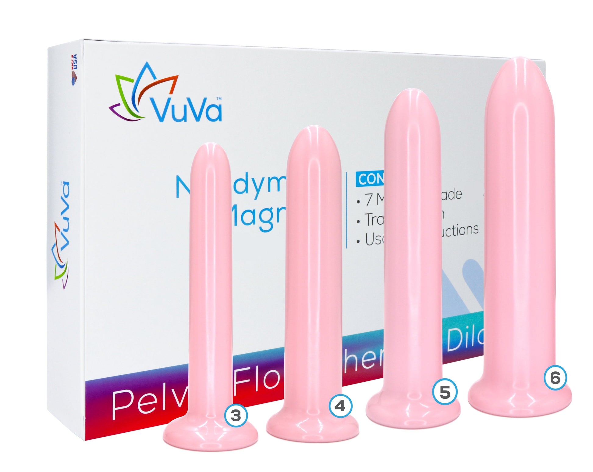 VuVa Neodymium Magnetic Set - Sizes 3,4,5,6 - Best Seller Includes Travel Pouch Vuvatech   