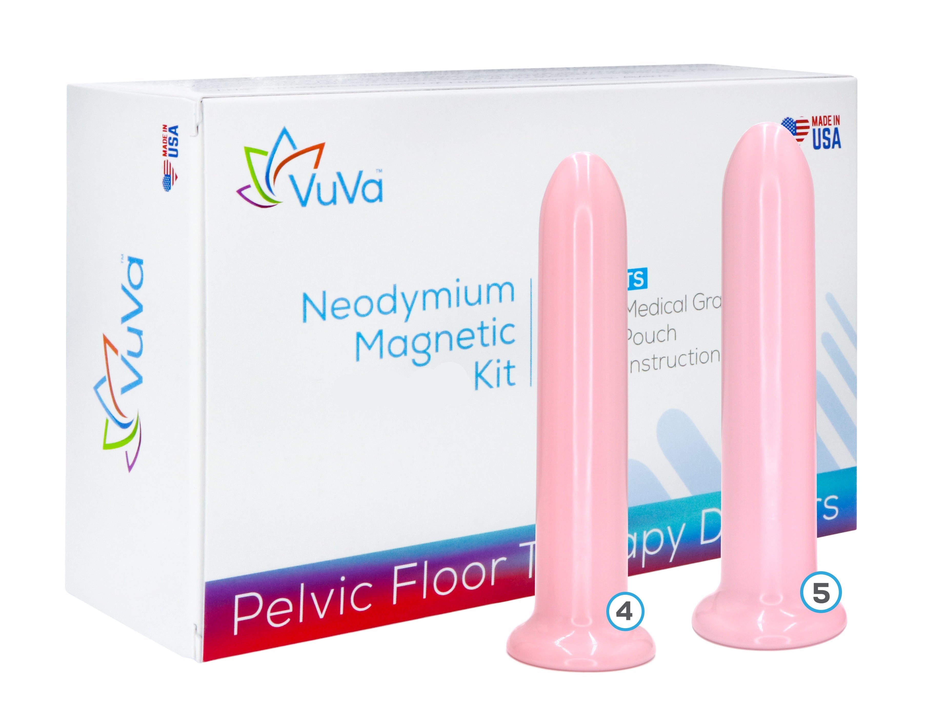 Size 4 & 5 Neodymium Magnetic Vaginal Combo Set  Vuvatech   